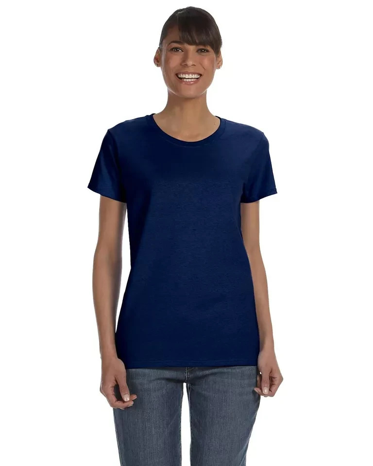 Gildan G500L Women’s Heavy Cotton Short Sleeve Crew Neck Plain Stylish T-Shirt