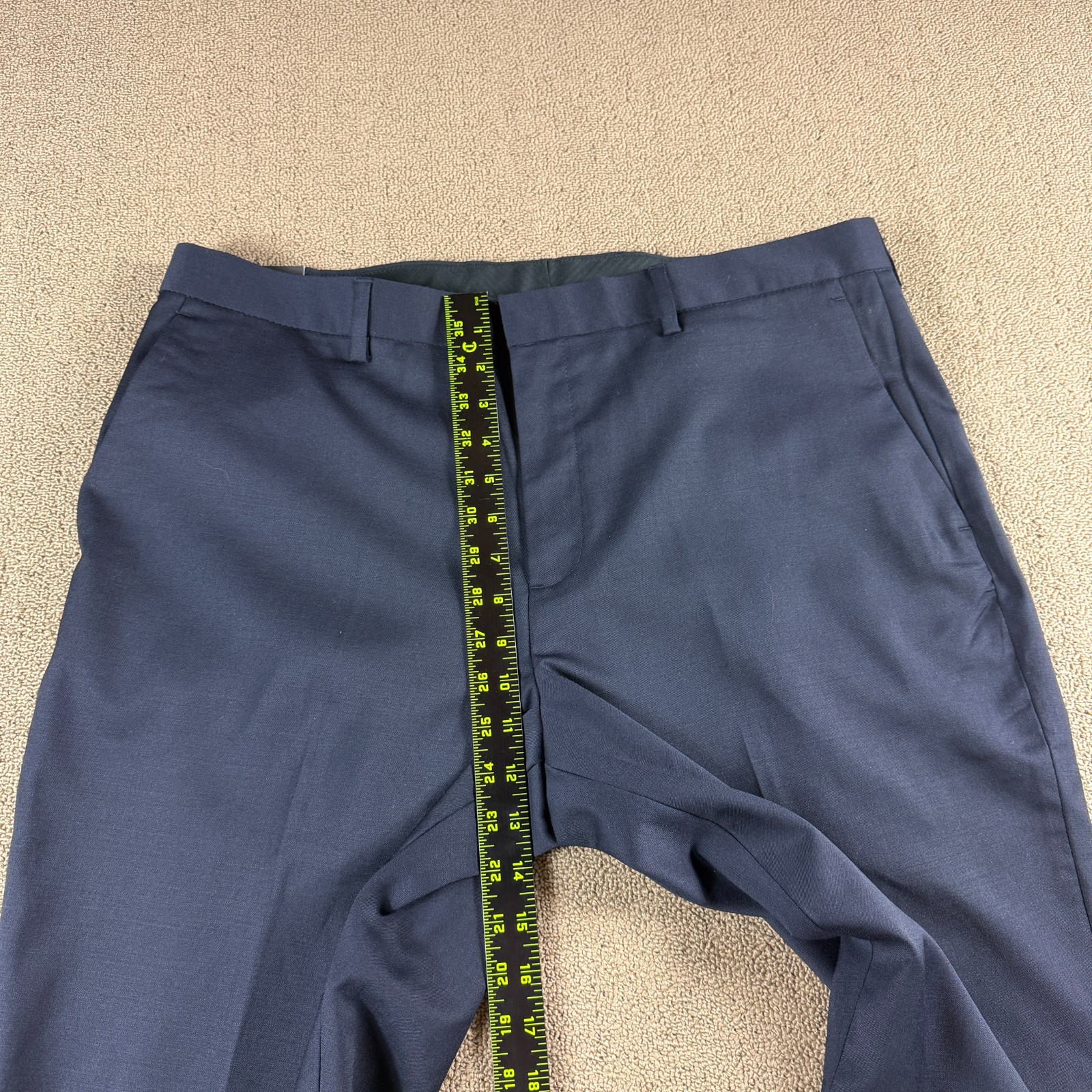 J.Crew Bowery Slim Stretch Wool Blend Dress Pants Blue Size 36X32 NWT MSRP $148