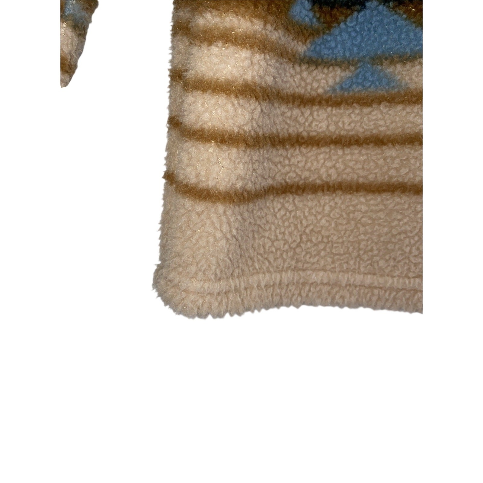 Sun + Stone Medium Men’s Sherpa Fleece Pullover 1/4 Zip Mock Neck Desert Bronze