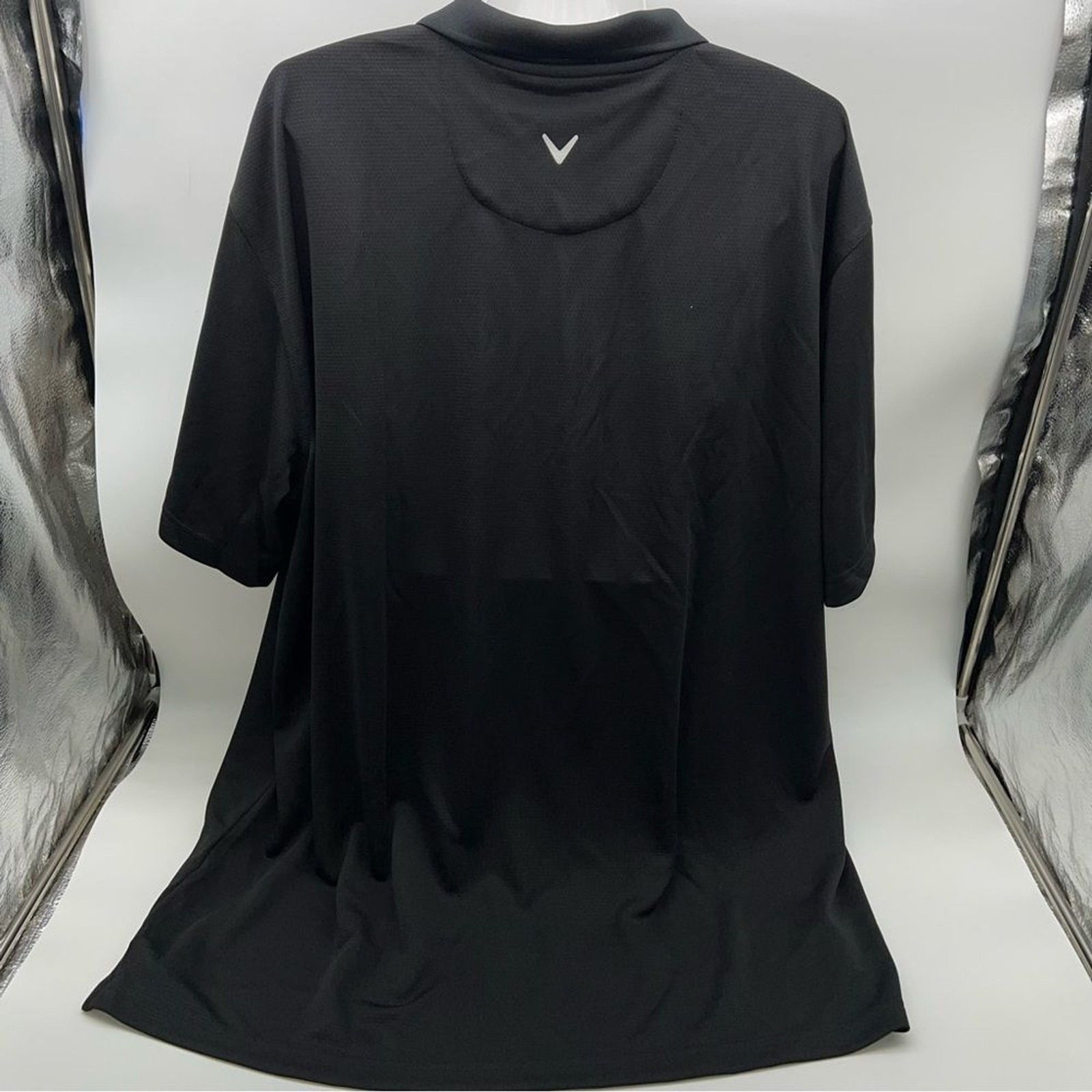 Callaway Opti-Dri Cooling Black Polo Shirt with Red Logo- Size XXL