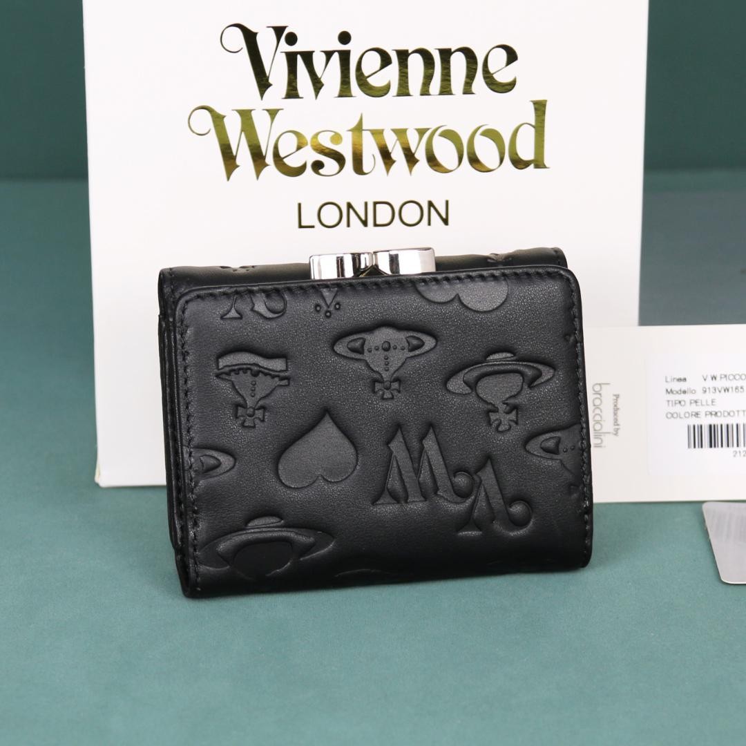 Vivienne Westwood Gamaguchi Trifold Wallet Color Black 11cm × 9cm × 3.5cm NEW