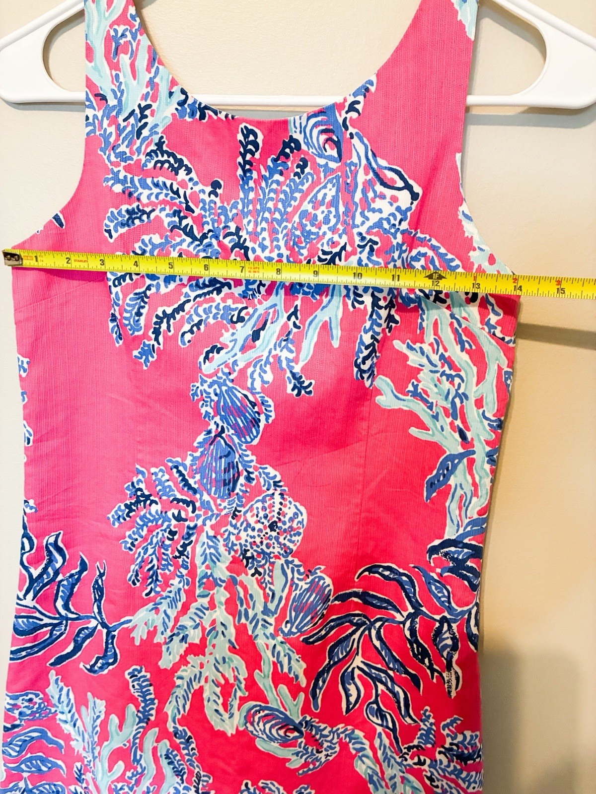 Lilly Pulitzer Kids Pink “Samba” Coral Shift Dress Size 14