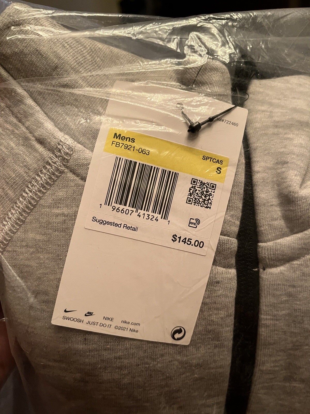 Nike Tech Fleece Full-Zip Hoodie & Joggers Set Grey Sizes S-L |FREE SHIPPING|