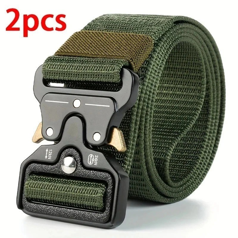 Genuine Tactical Belt Quick Release Nylon Military Outdoor Sports Black Unisex