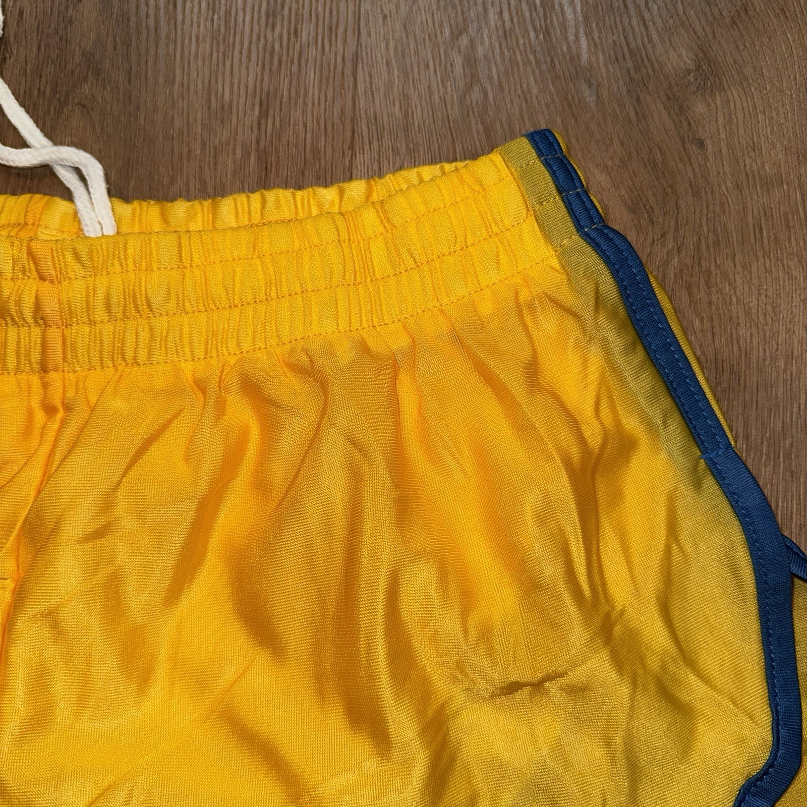Vtg 70s 80s Running Shorts Mens Sprinter Split Side Thin Nylon Gym NOS Large