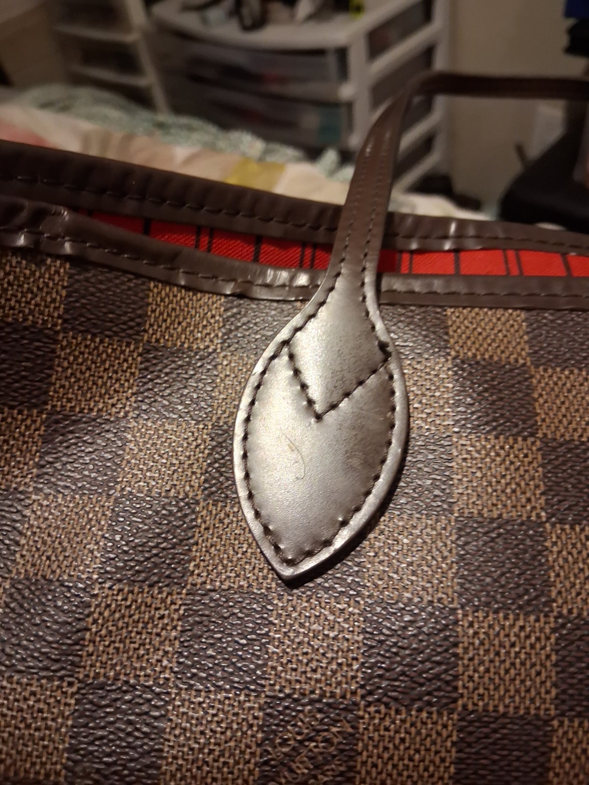 Louis Vuitton Neverfull Tote MM Brown Canvas