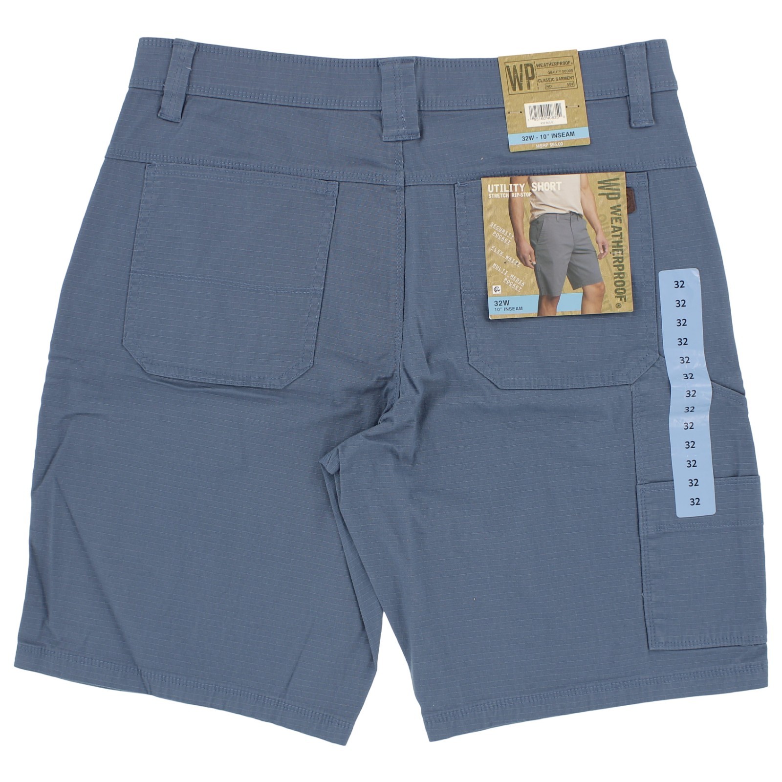 Weatherproof Stretch Ripstop Utility Shorts, Durable & Lightweight, 10 in Inseam