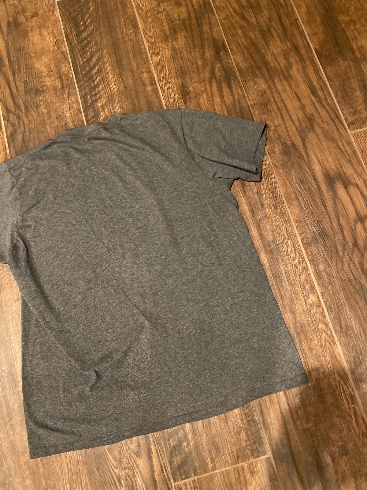Vintage Nike Ash Gray Check Swoosh Graphic T Shirt Size Large