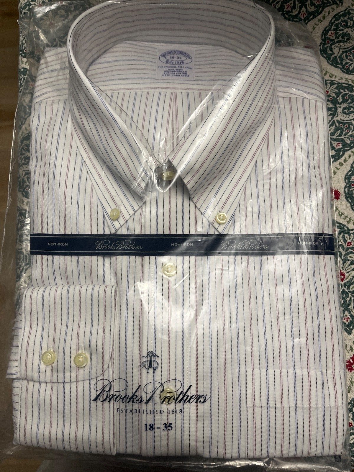 Mens Brooks Brothers dress shirt NWT