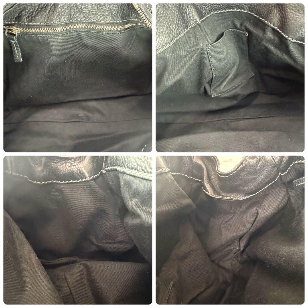 Chloe Paddington Leather Handbag Medium Boston Bag Black Authentic Vintage Y2K