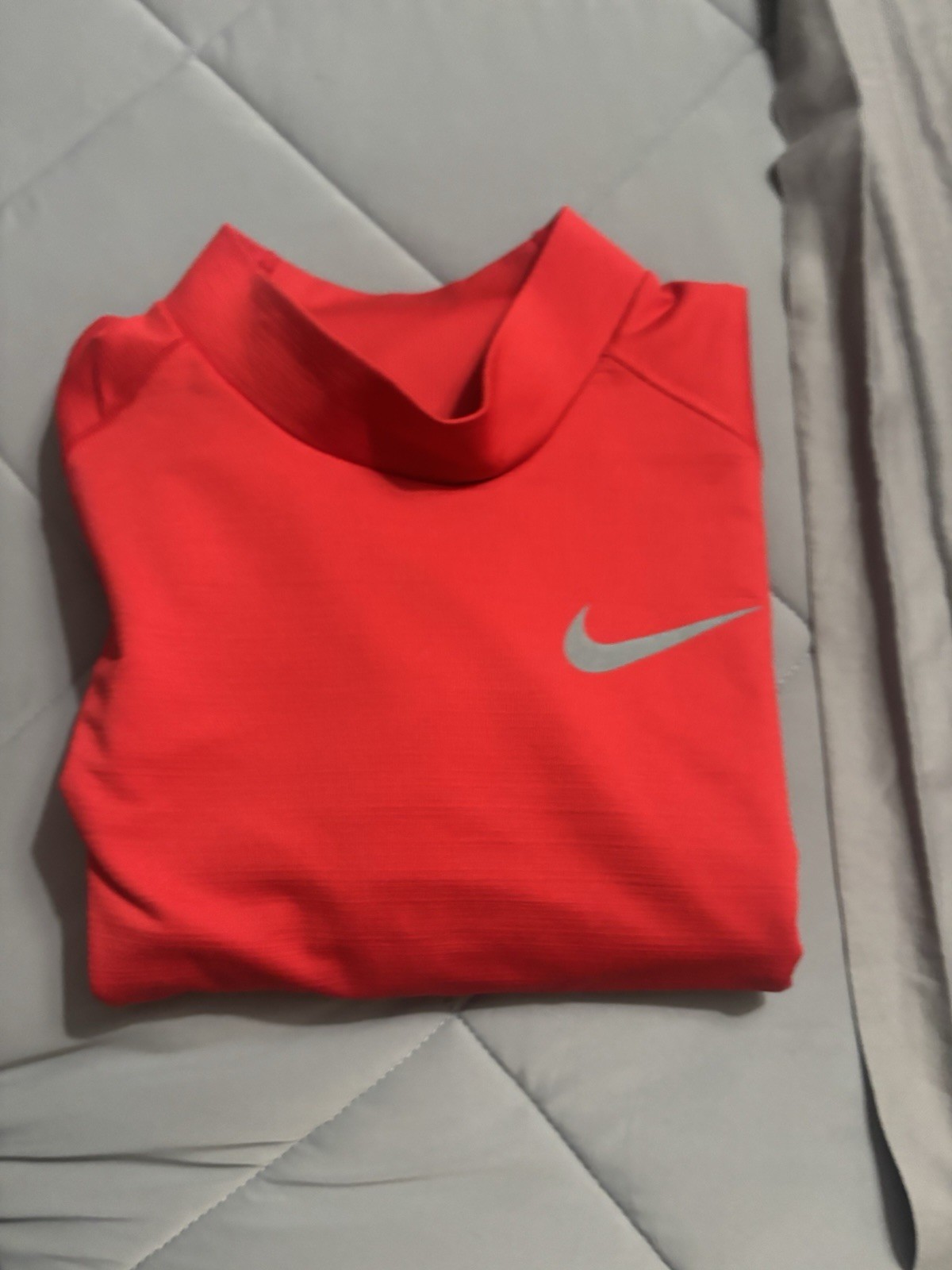 Nike Red Men’s Long Sleeve Turtle Neck Size XL MLB Performance Baseball Shirt