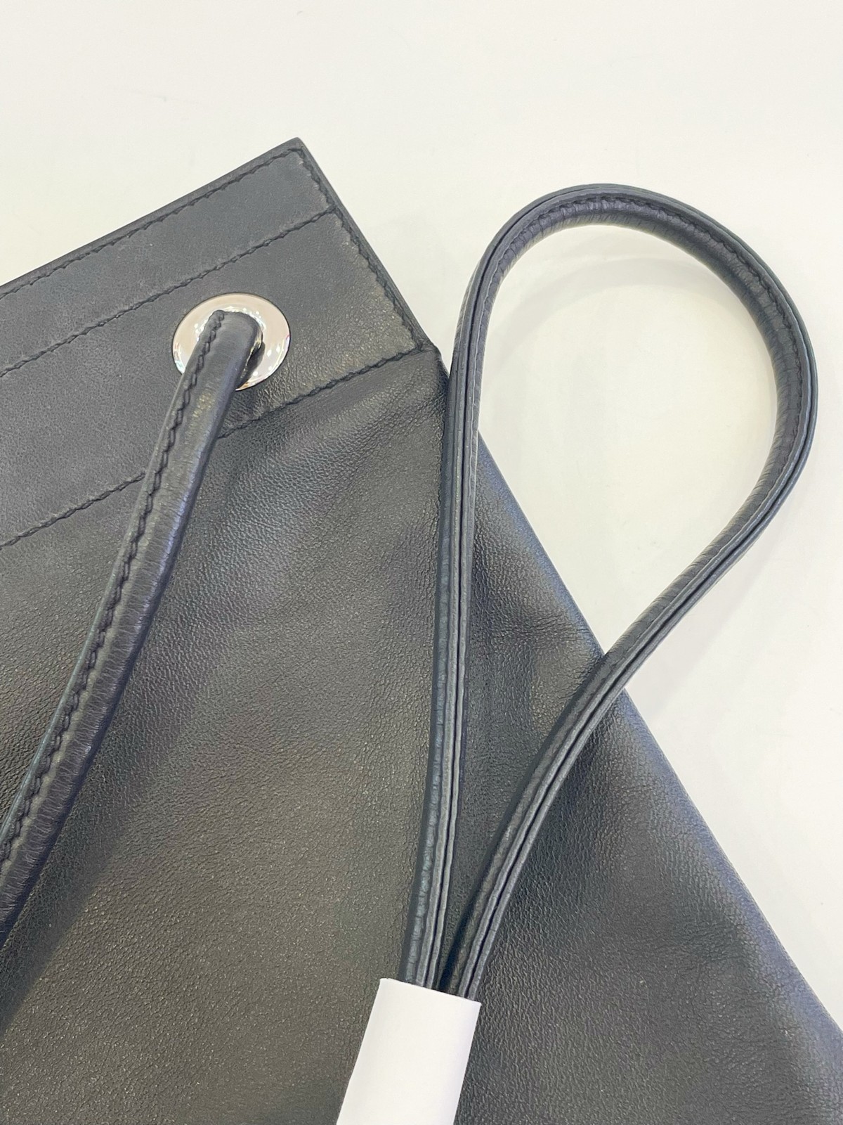 Hermes PHW Aline Shoulder Bag Leather Noir