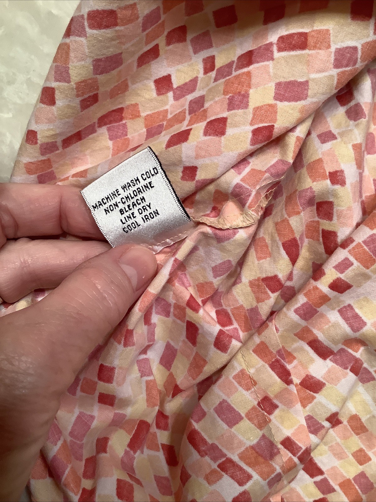 Talbots 14 Multicolored Sleeveless V Neck Side Zipper Cotton Spandex Stretch