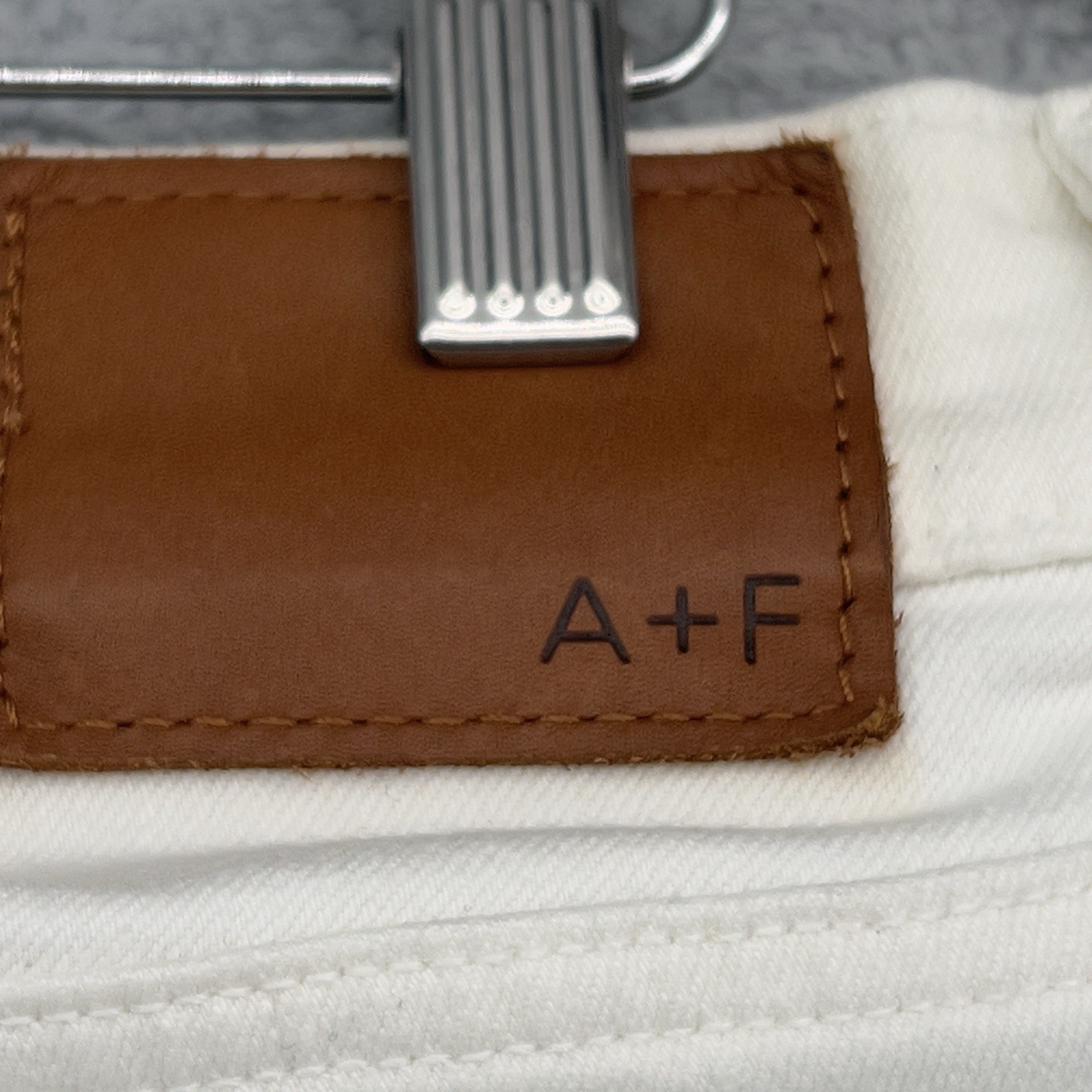 Abercrombie & Fitch Langdon Slim Stretch Jeans Men’s 31×32 White Skinny Slim Fit