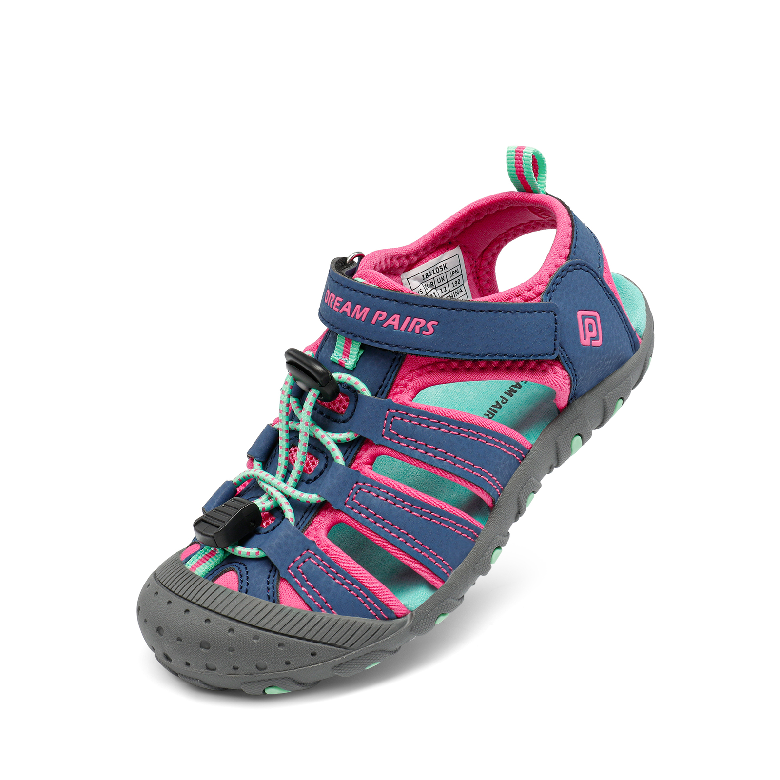 Girls Boys Athletic Sandals Closed Toe Outdoor Indoor Summer Sports Sandals