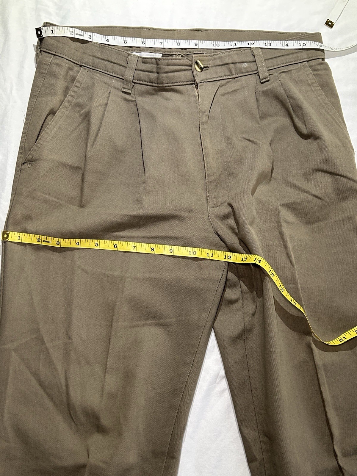 Mens Pants Similar To dockers 40 Length 16 Waist Dark Beige Mexican Brand