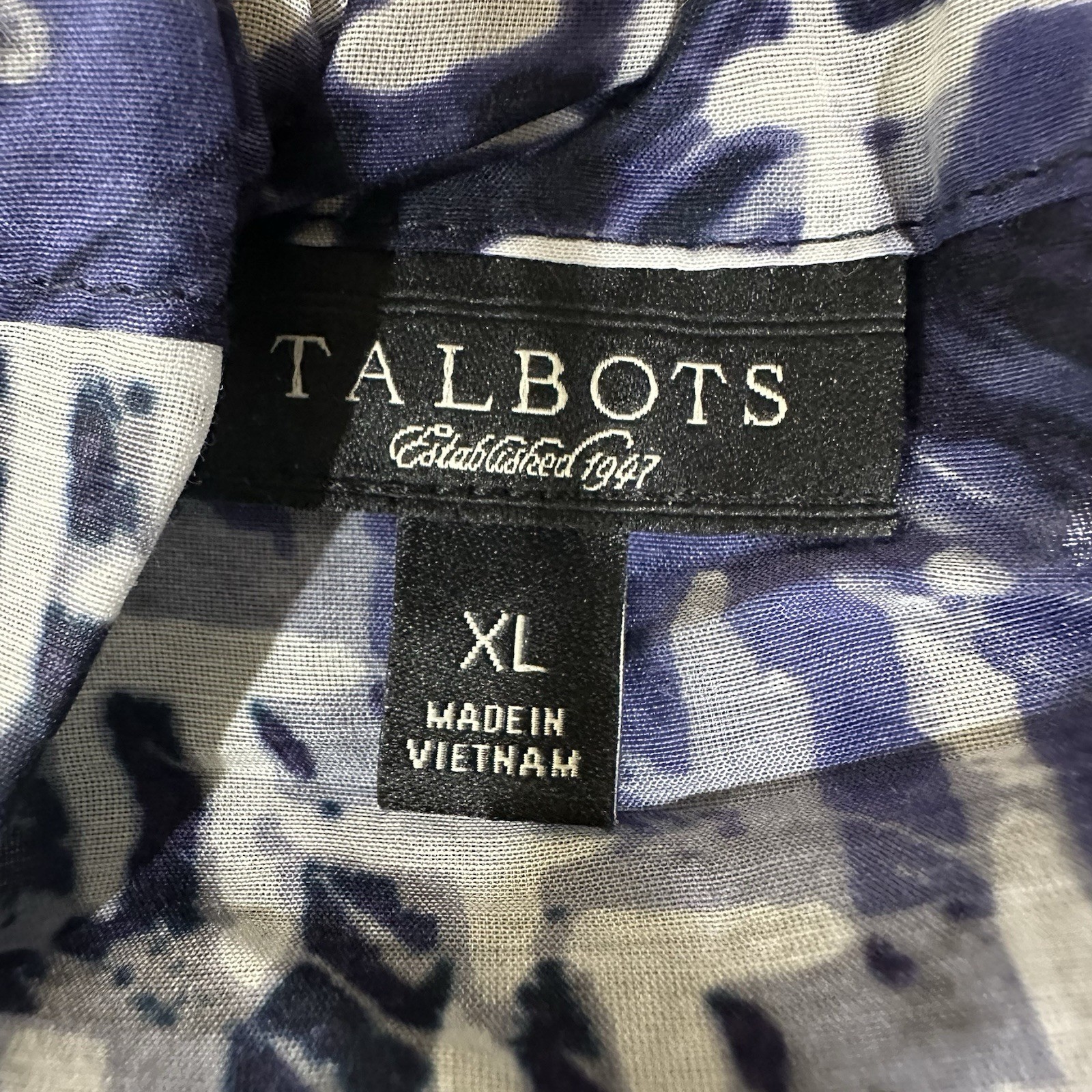 Talbots Top Camisole Sleeveless Shades of Blue Silk Blend Women’s XL Summer
