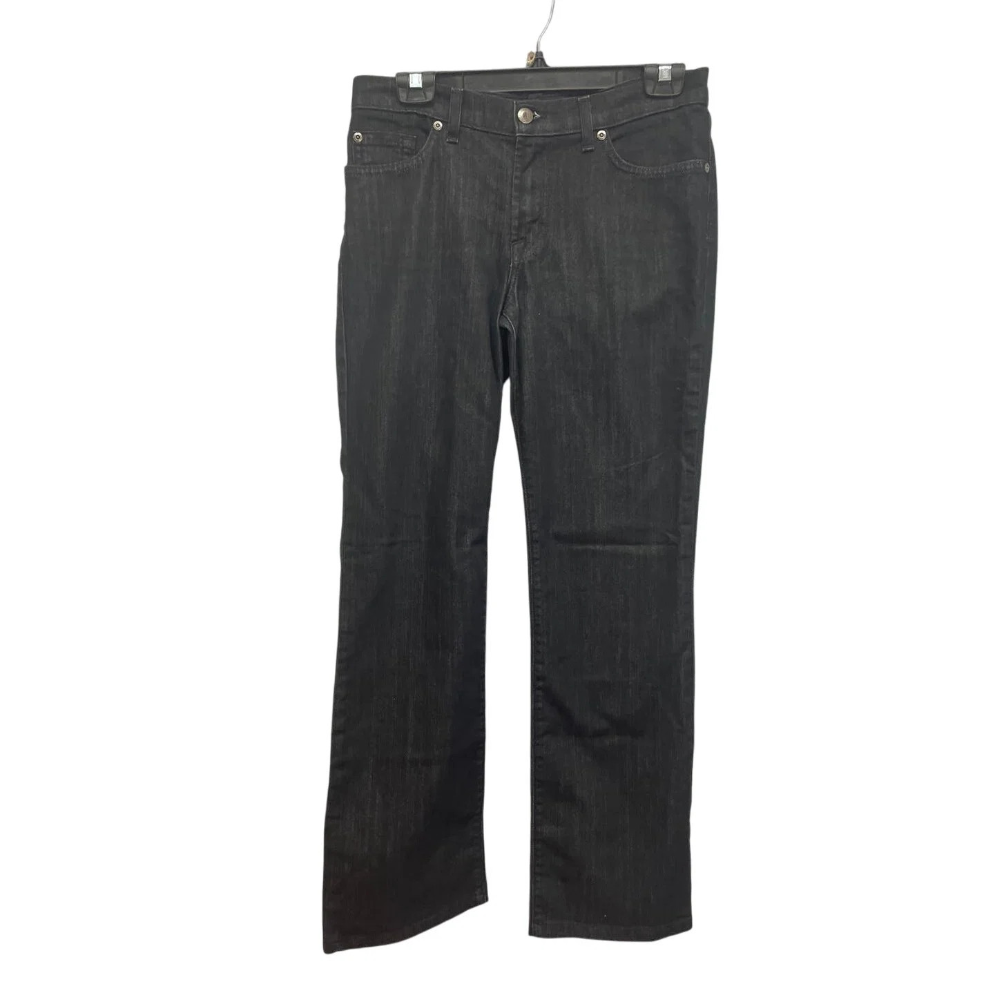 David Kahn Jeanswear Womens Size 6 Straight Leg Cotton Blend Black Denim Jeans