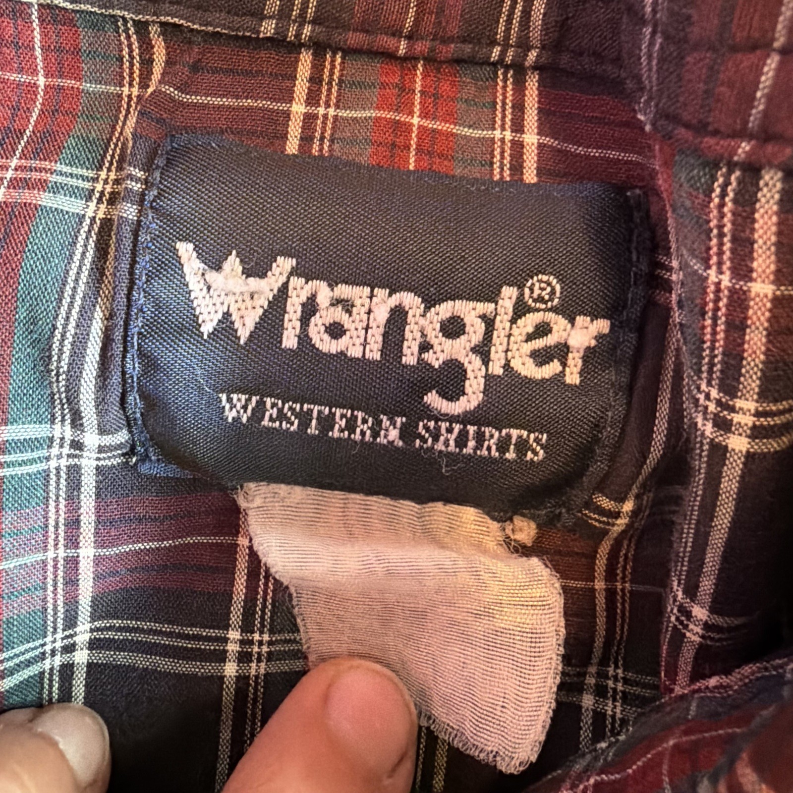 Vintage Wrangler Western Pearl Snap size 2X AS IS