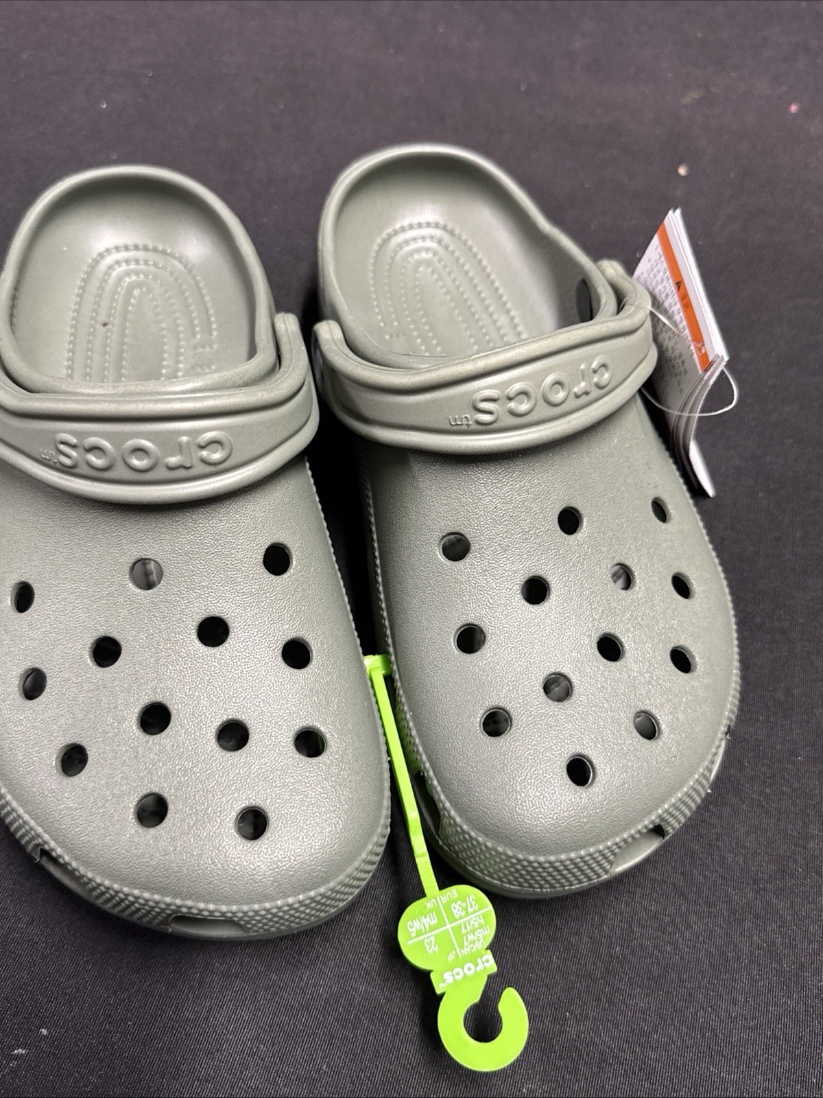 🌪️ Crocs Classic Clog Color Gray 👽 Men’s 4 / 6 Women’s, Fast Shipping 🐊
