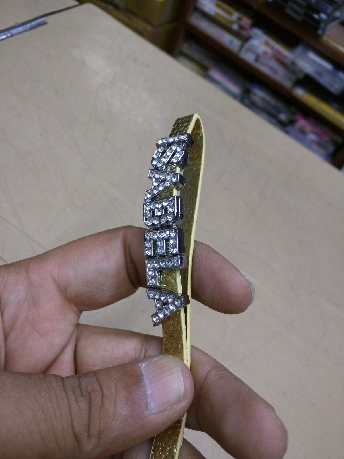 Personalize Key ring Key Chain With Your Name Diamond Letters As Show In Picture