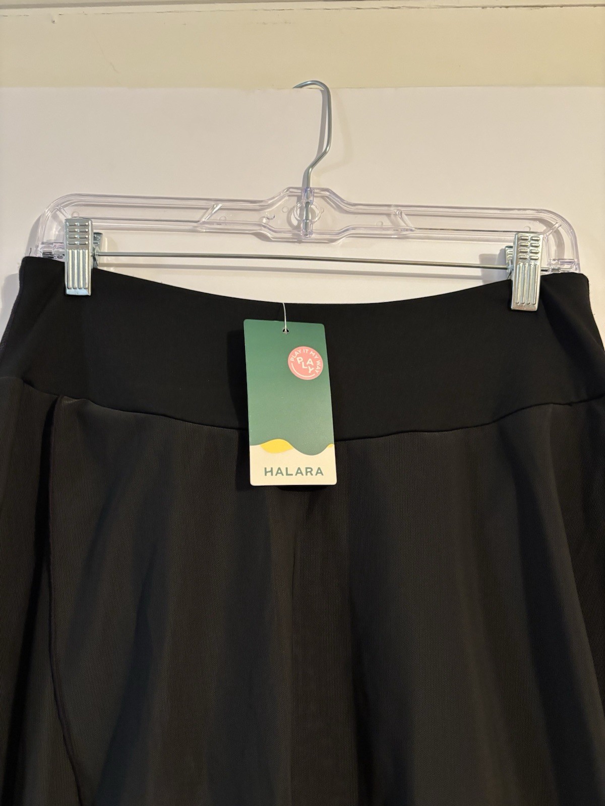 Halara “Breezeful” High Waisted Women’s Size Medium Midi Skirt Black Minimalist
