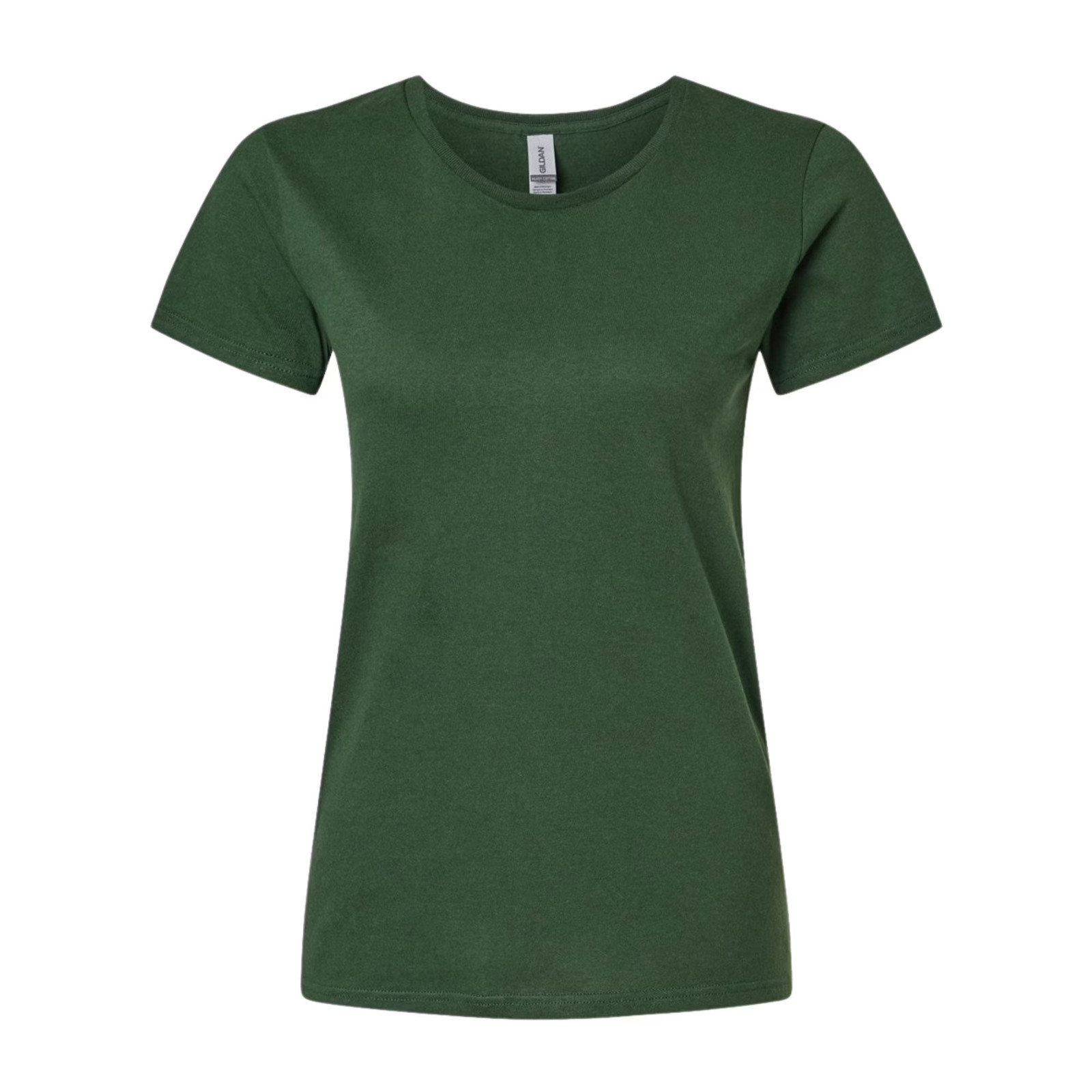 Gildan Lot of 8 G500L G5000L Womens Heavy Cotton 5.3oz TShirt Forest Green Small