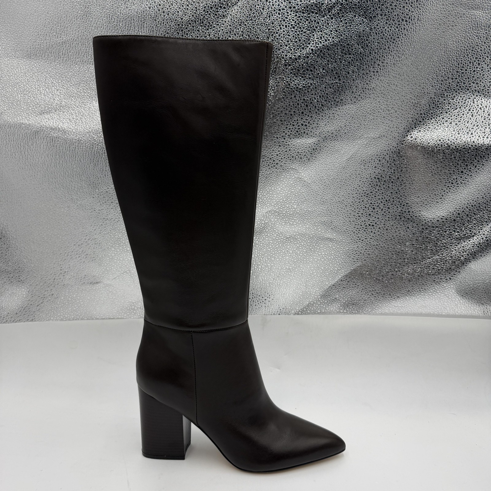 Nine West Peachey Knee HIgh Riding Boots, Women’s Size 9, Brown Block Heel