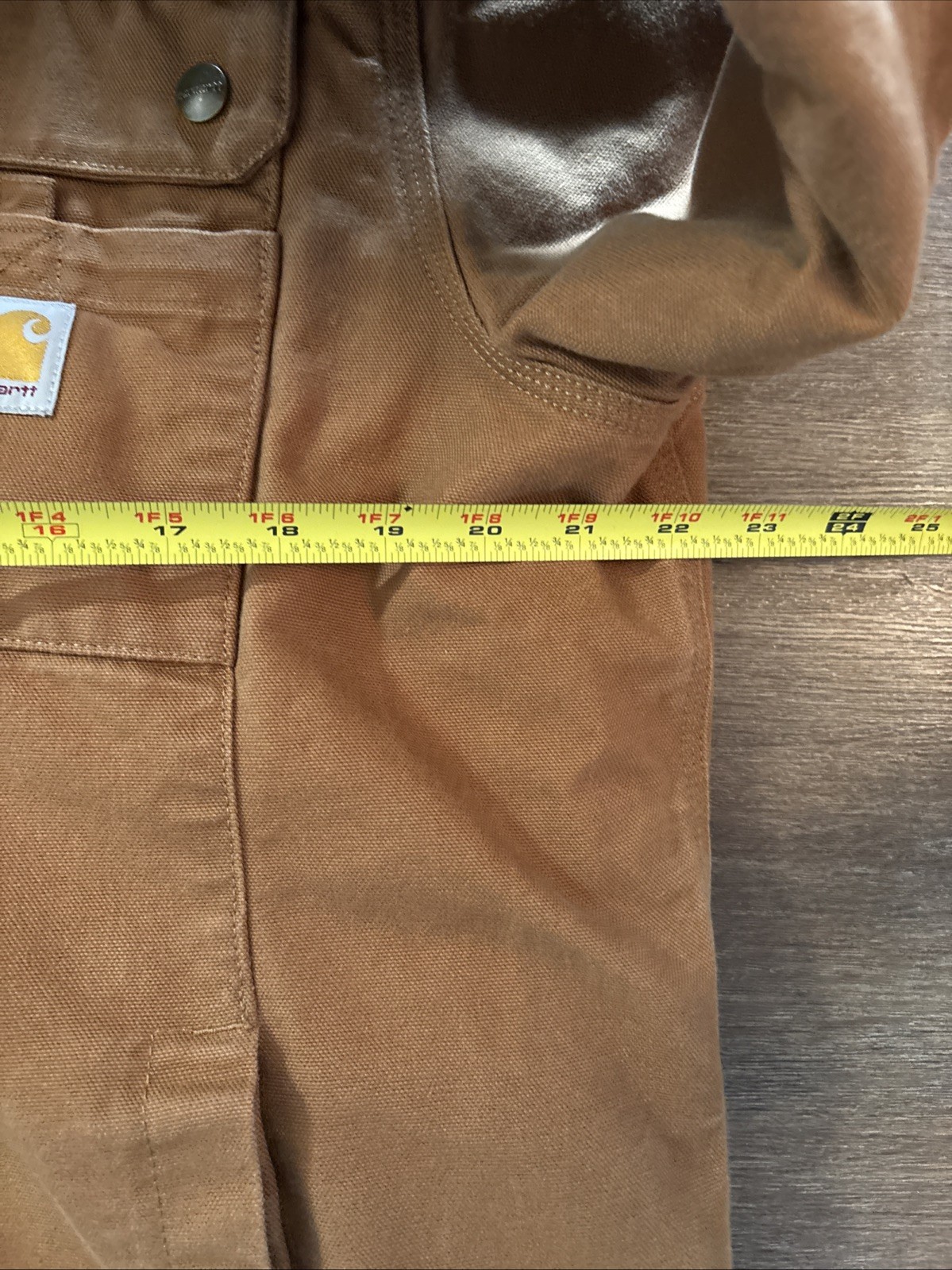Carhartt Washed Duck Sherpa-Lined Brown Utility Jacket Men’s Size Medium