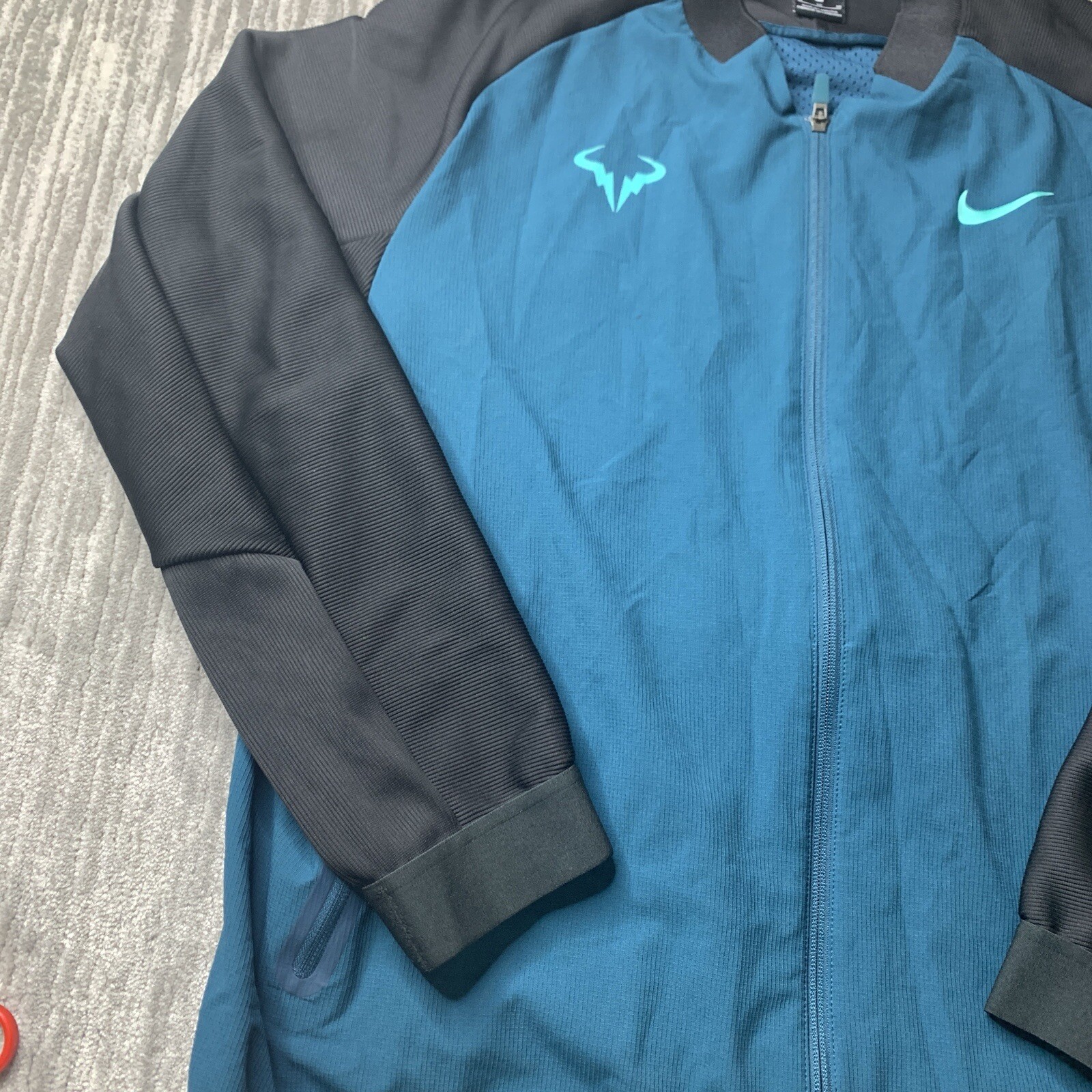 Nike Tennis Jacket Rafael Nadal Premier Mens Extra Large Midnight Turquoise