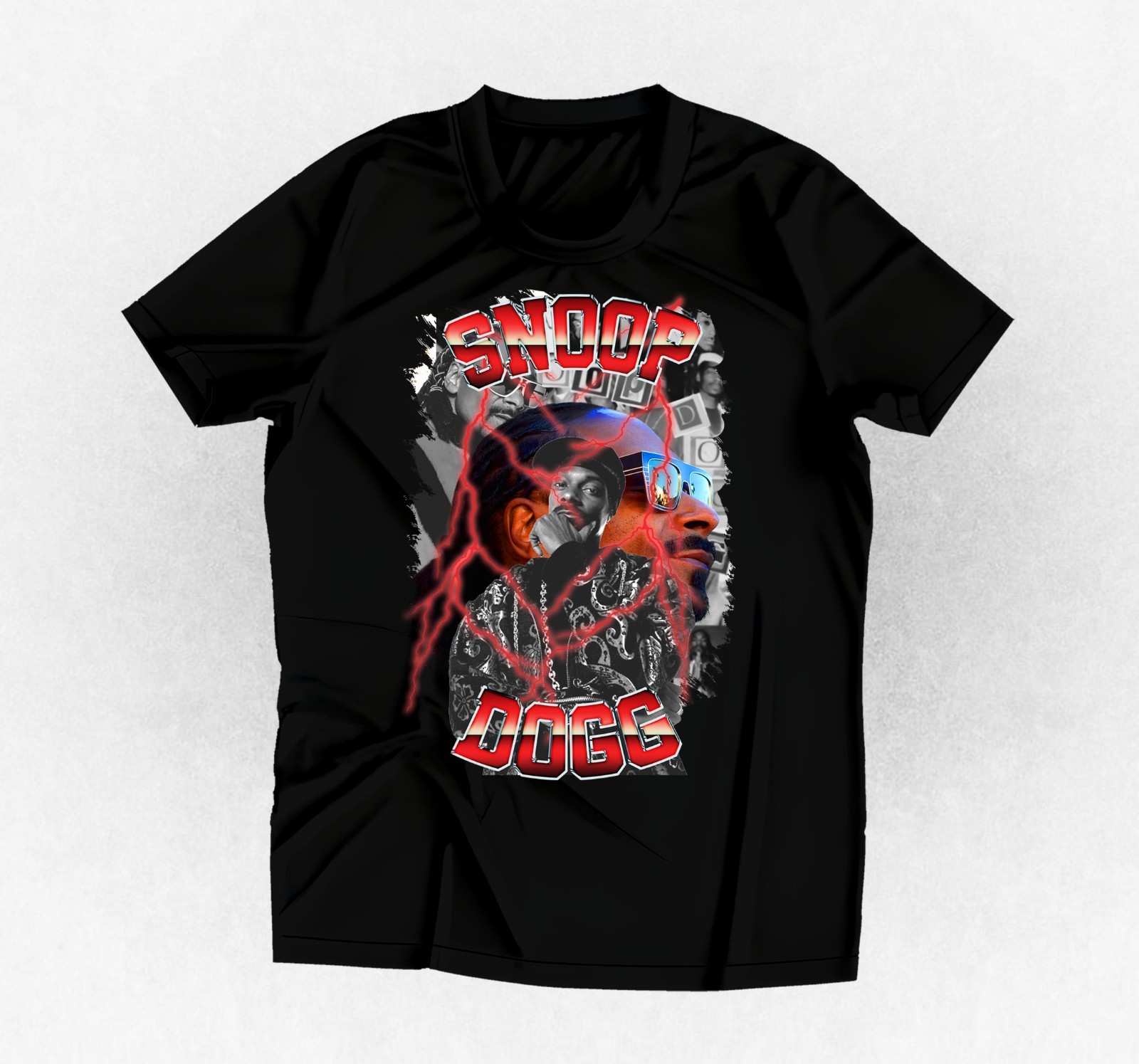 Rapper Snoop Dogg graphic t-shirt black or any color and size you choose