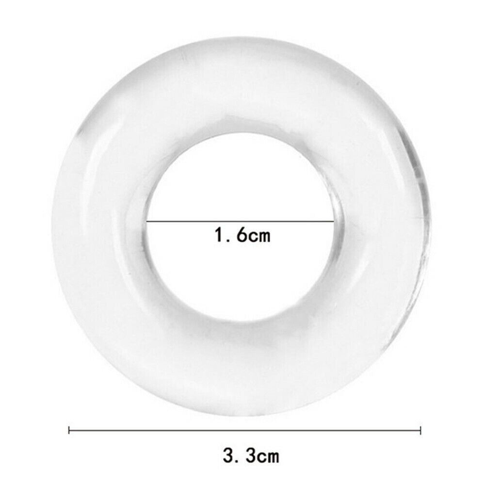 Men’s Sexy Transparent High Elastic Soft Thong C-Strap Ring Circle Underwear US~