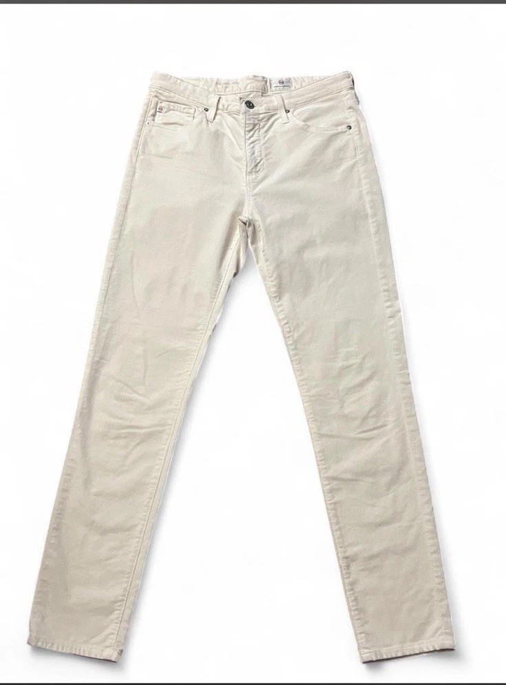 Women’s AG Adriano Goldschmied The Stevie Ankle Slim Jeans Beige Light 27R