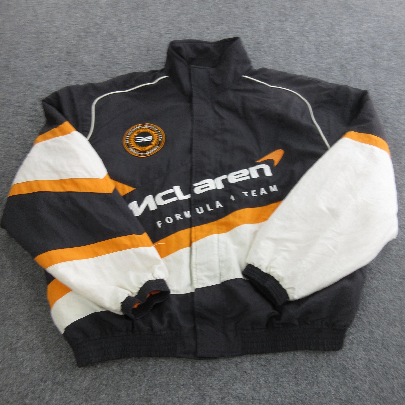 Hollister McLaren Formula 1 Team Jacket Mens Large Black Racing Formula 1