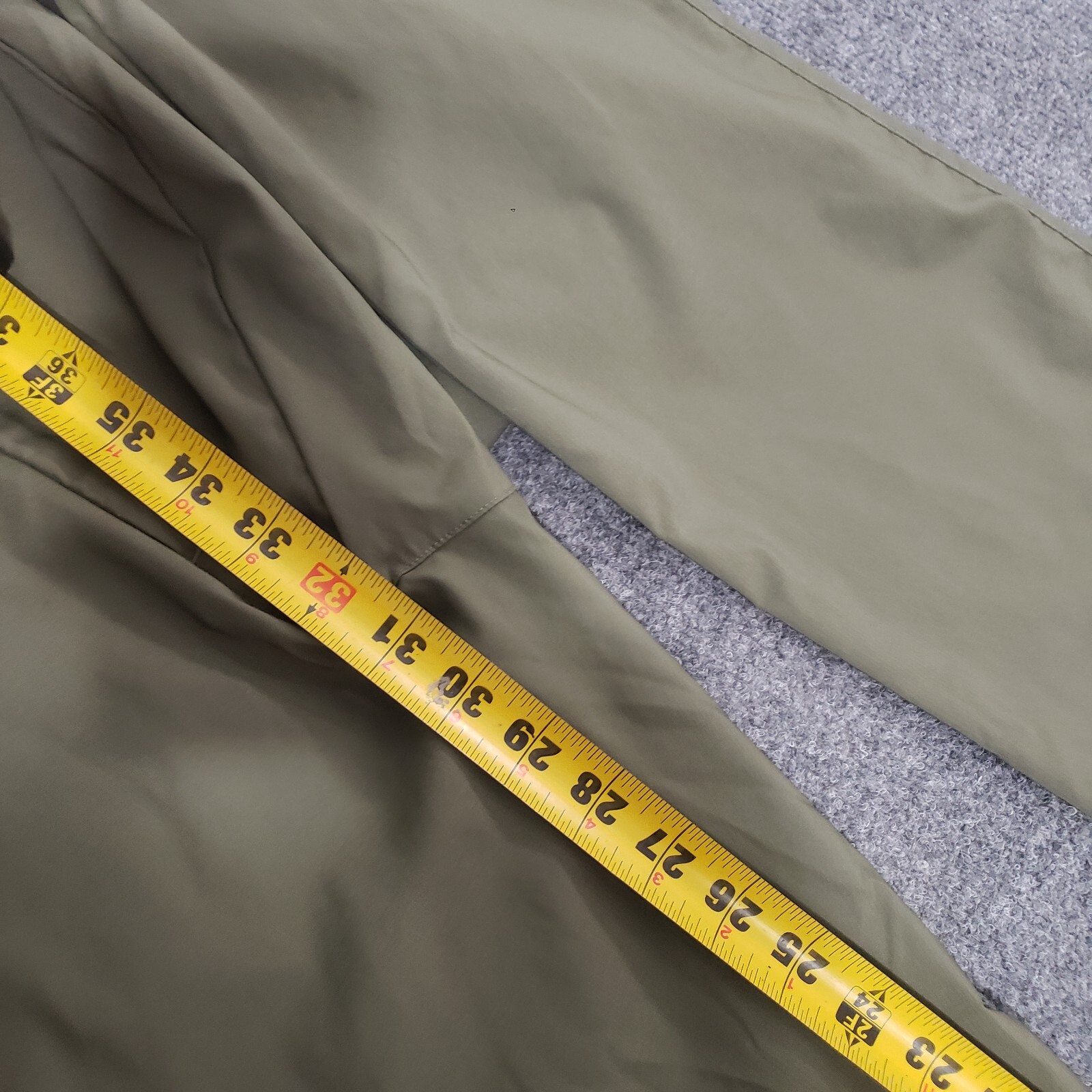 nike golf tour performance pants mens 32×32 green poly spandex blend