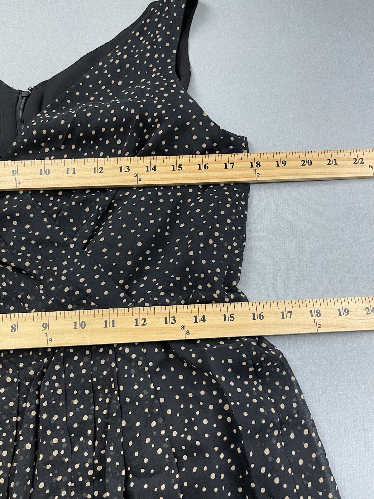 Talbots Women Dress 10 Petite Black Silk Polka Dot Retro Rockabilly Wrap Vintage