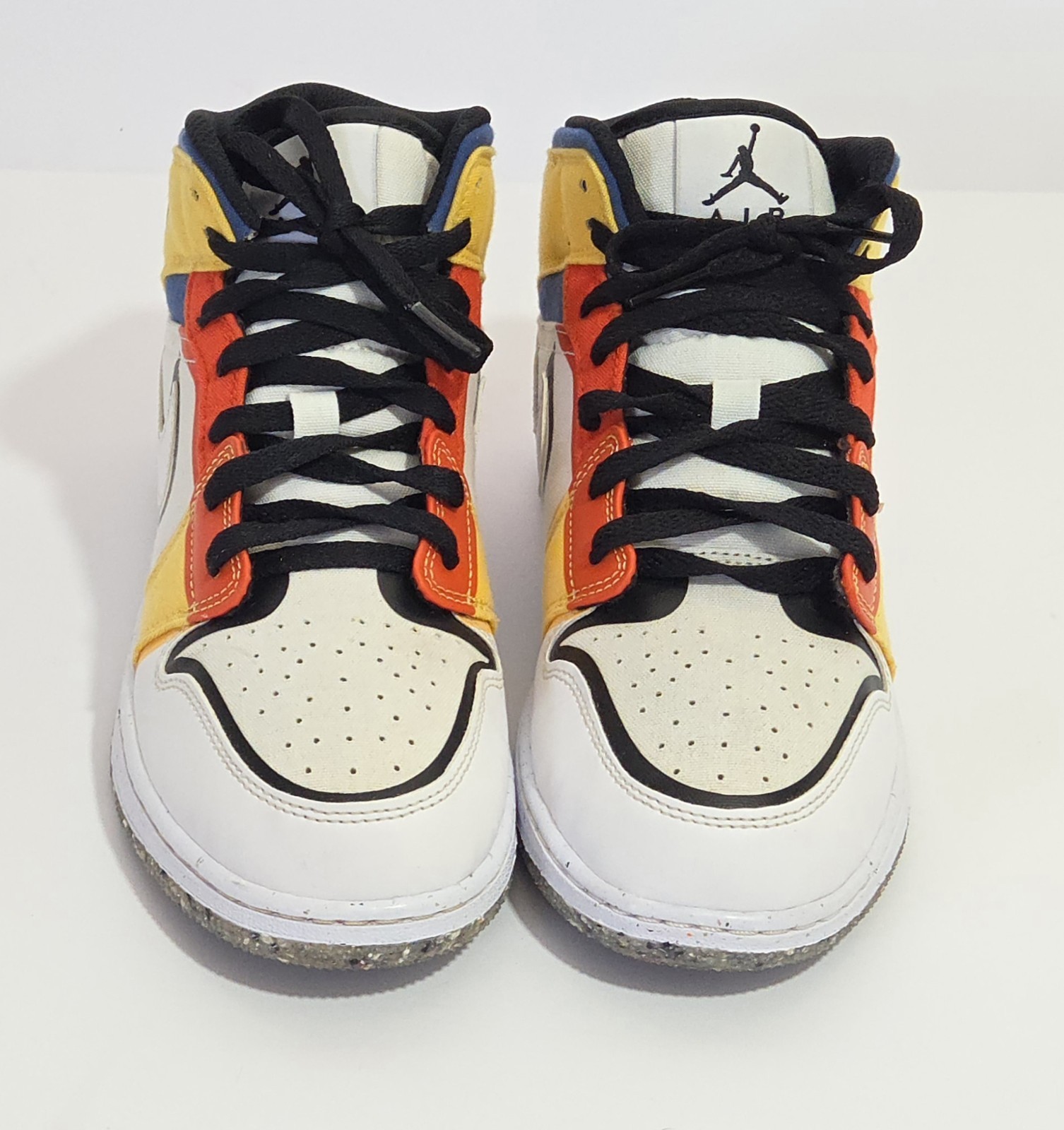 Air Jordan 1 Mid SE GS ‘Multi-Color Canvas’ Size 7Y PREOWNED