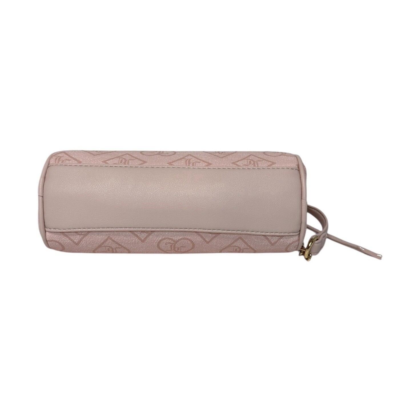Juicy Couture Precious Moments Roll Bag Pink Clay Monogram Heart Crossbody NEW