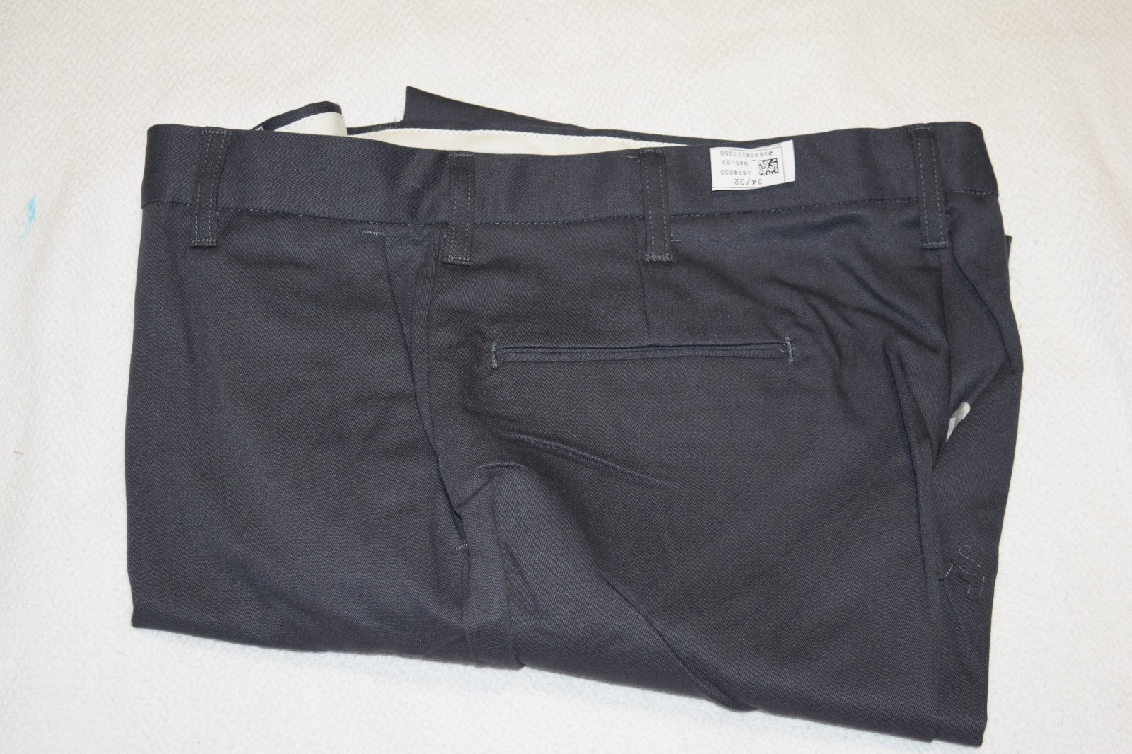 CINTAS COMFORT FLEX CHARCOAL GRAY WORKS PANTS 945-33, 36×32, 34×32