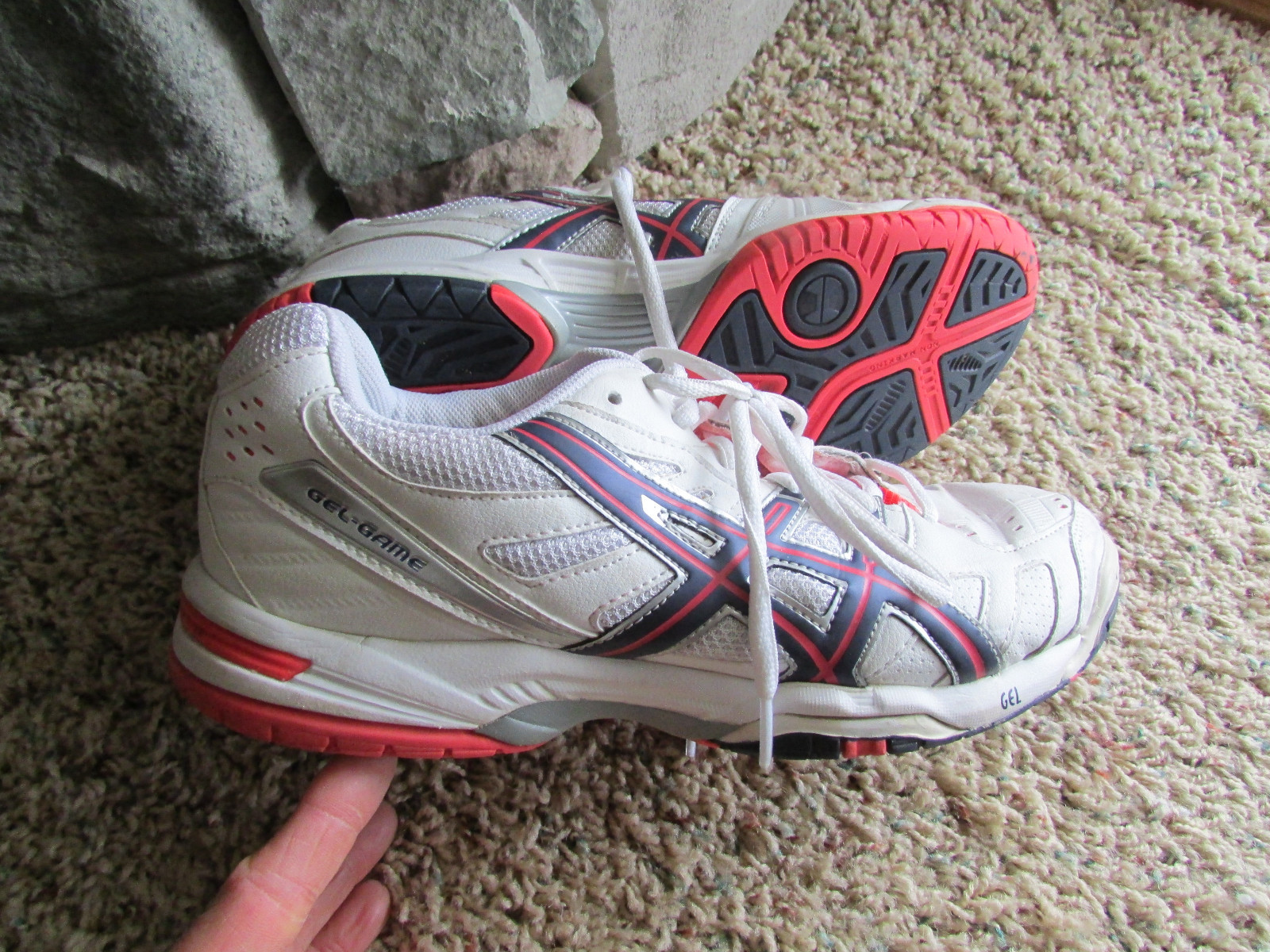 ASICS GEL GAME RUNNING SHOES SNEAKERS SHOES WOMENS 9 E356Y REE SHIP