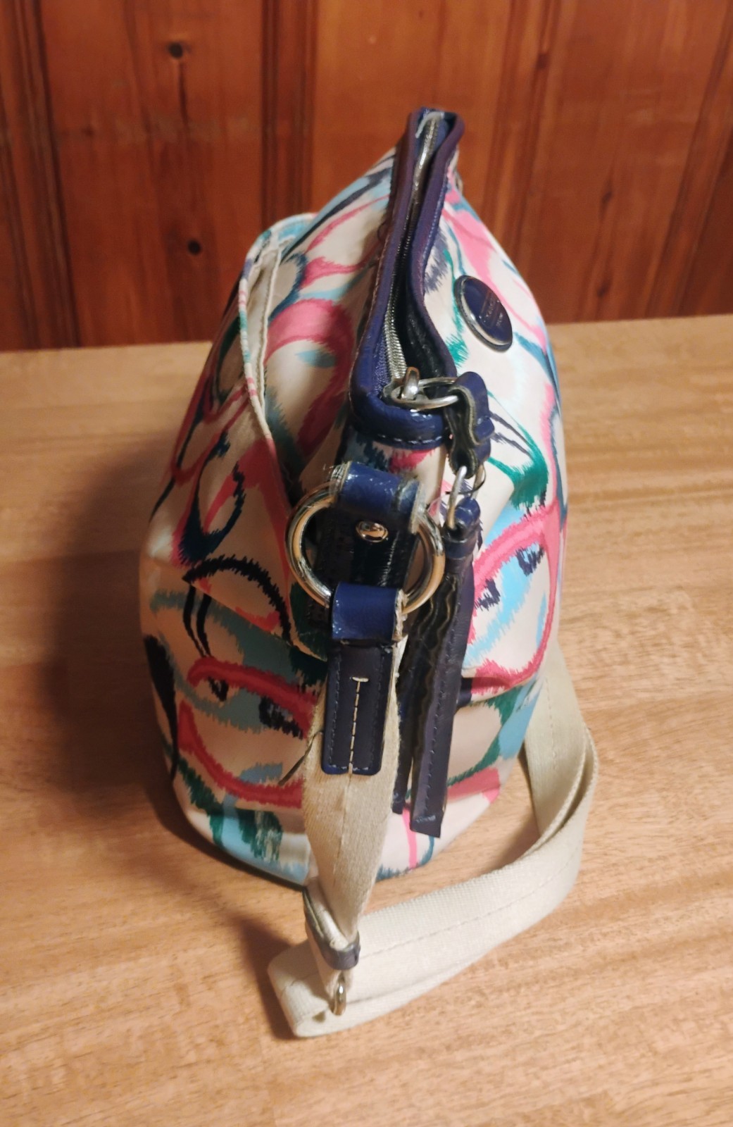 Coach IKAT Scribble Cross Body Purse Bag C1376-F24446