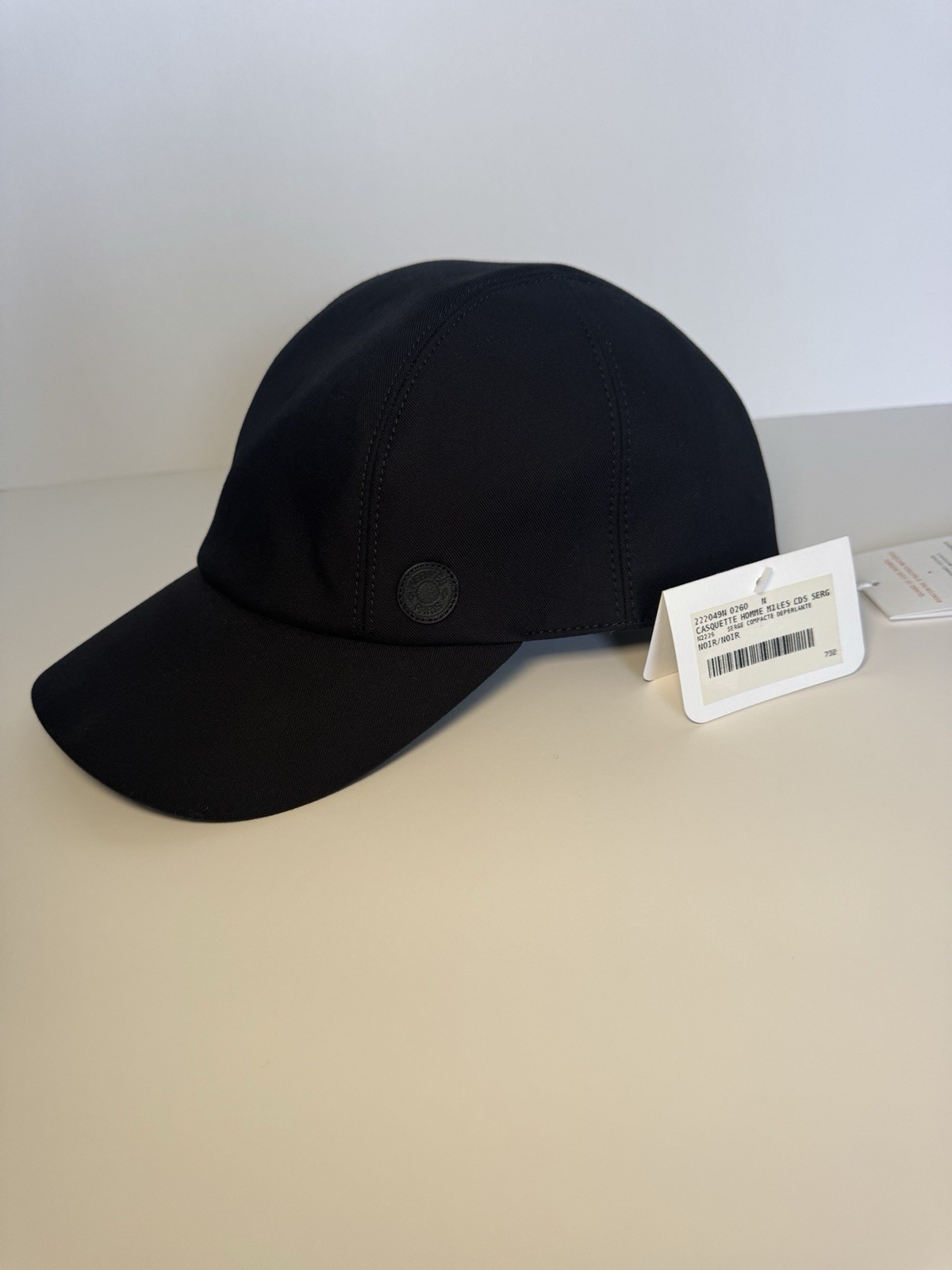 Authentic Hermès Miles CDS Casquette Baseball Cap Hat Noir Black NWT Size 60