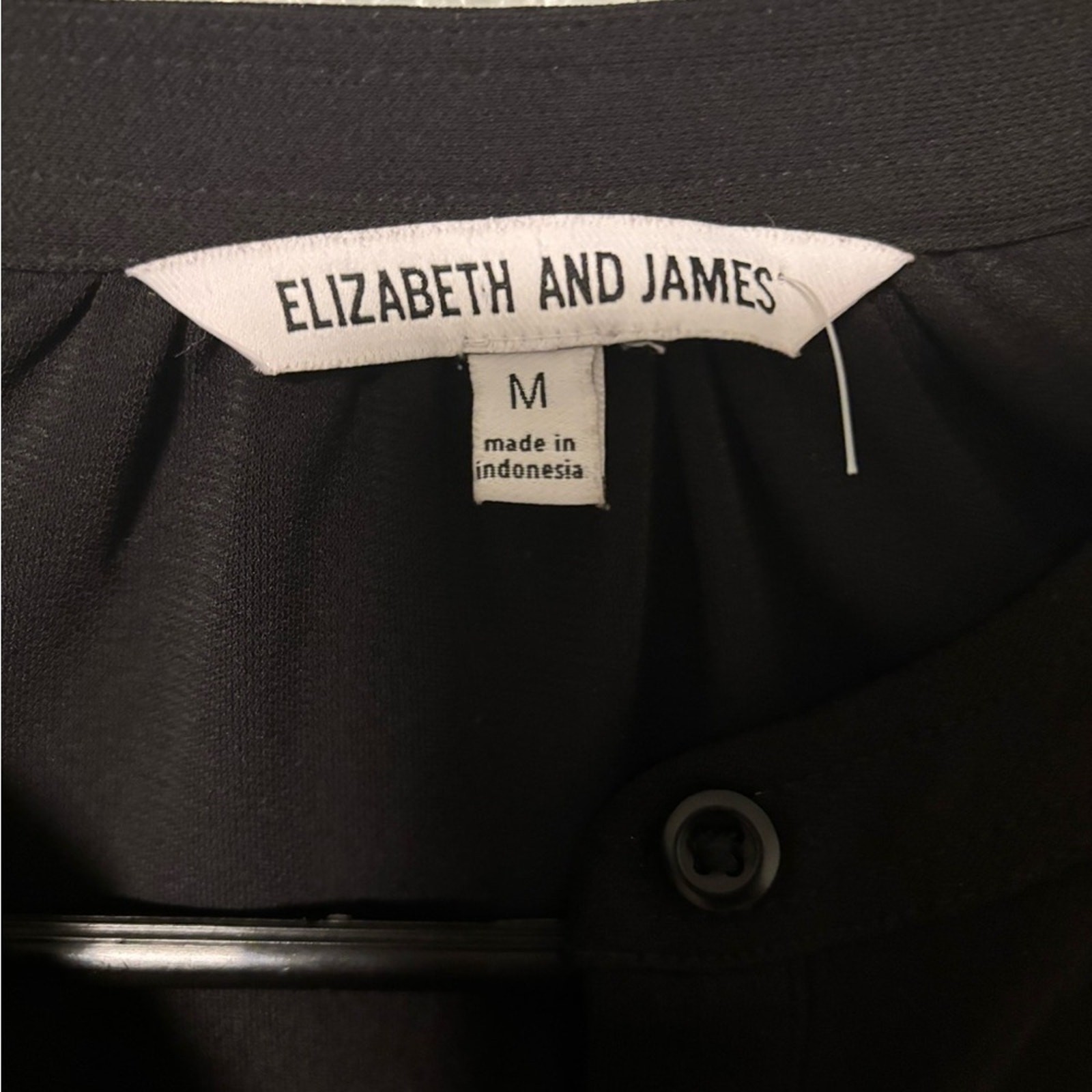 Elizabeth And James Long Sleeve Black Mini Dress Size Medium