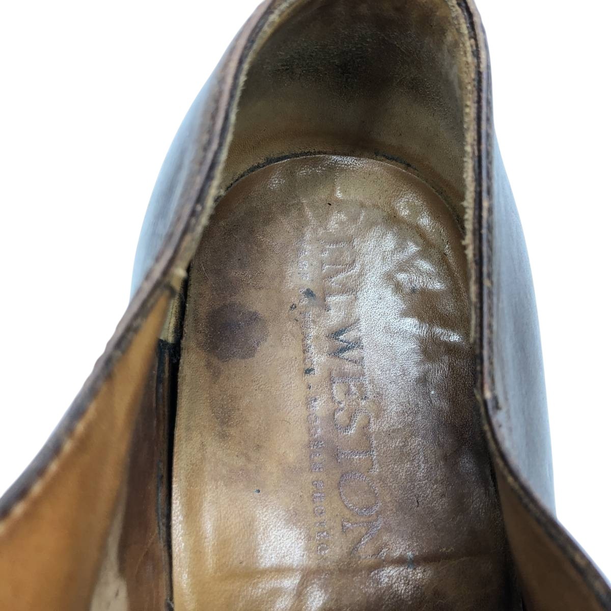 JM Weston Semi-Brogue Plain Toe Shoes, Made in France, Men’s Size 11.4″ (app…