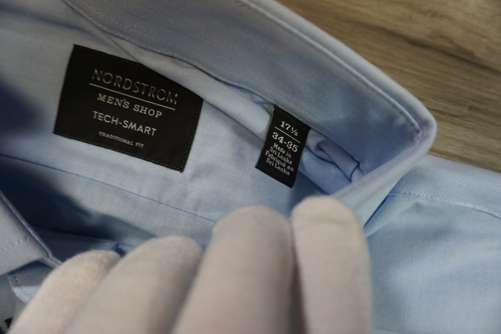 New Nordstrom Tech Smart Traditional Fit Performance Dress Shirt Men’s 17.5 34