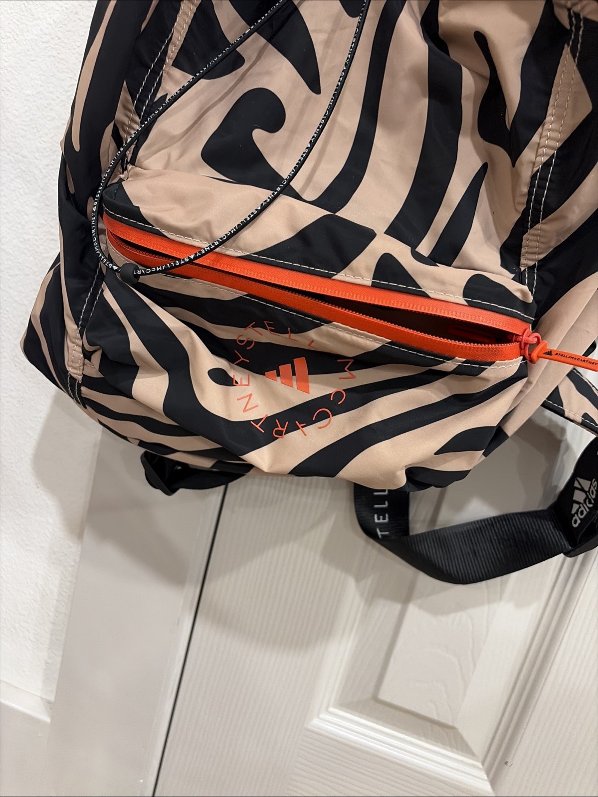 ADIDAS X STELLA MCCARTNEY | Sport Gymsack Rucksack Backpack Bag Packable Zebra