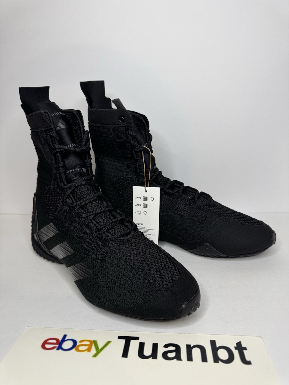 BRAND NEW Adidas Boxing Speedex 23 High Top Mens Shoes Core Black/Carbon IH2734
