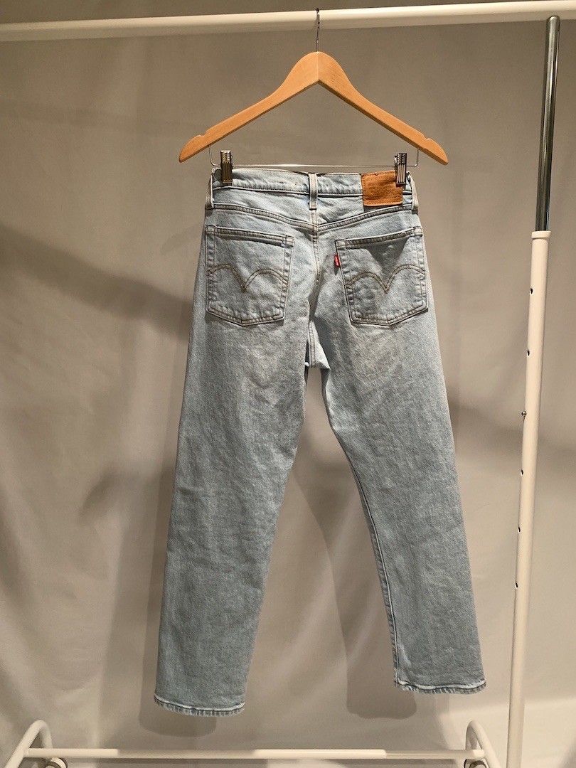 Levi’s Premium Wedgie Straight Dibs Pale Blue Jeans W26 L26 34964-0038 Stretch