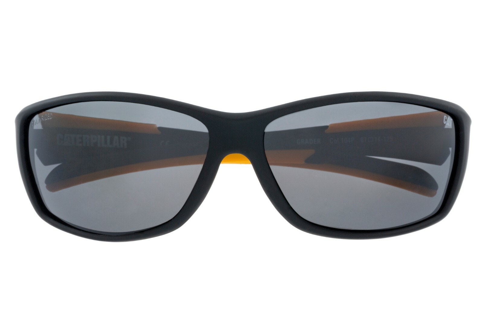 Caterpillar Cat Grader Matte Black Rubberized Sunglasses, CTS-GRADER-104P