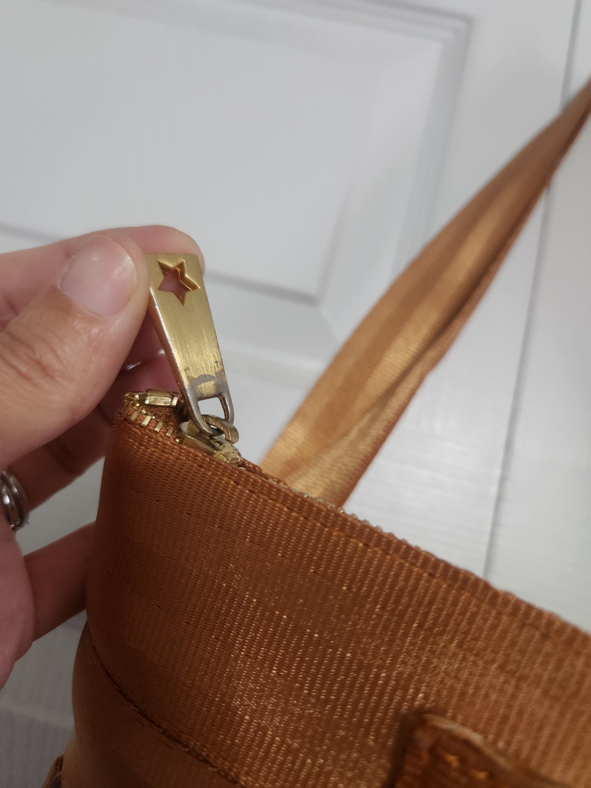 Harveys Foldover Tote – Snake, Champagne, Gold Hardware – PLEASE READ *MODIFIED*